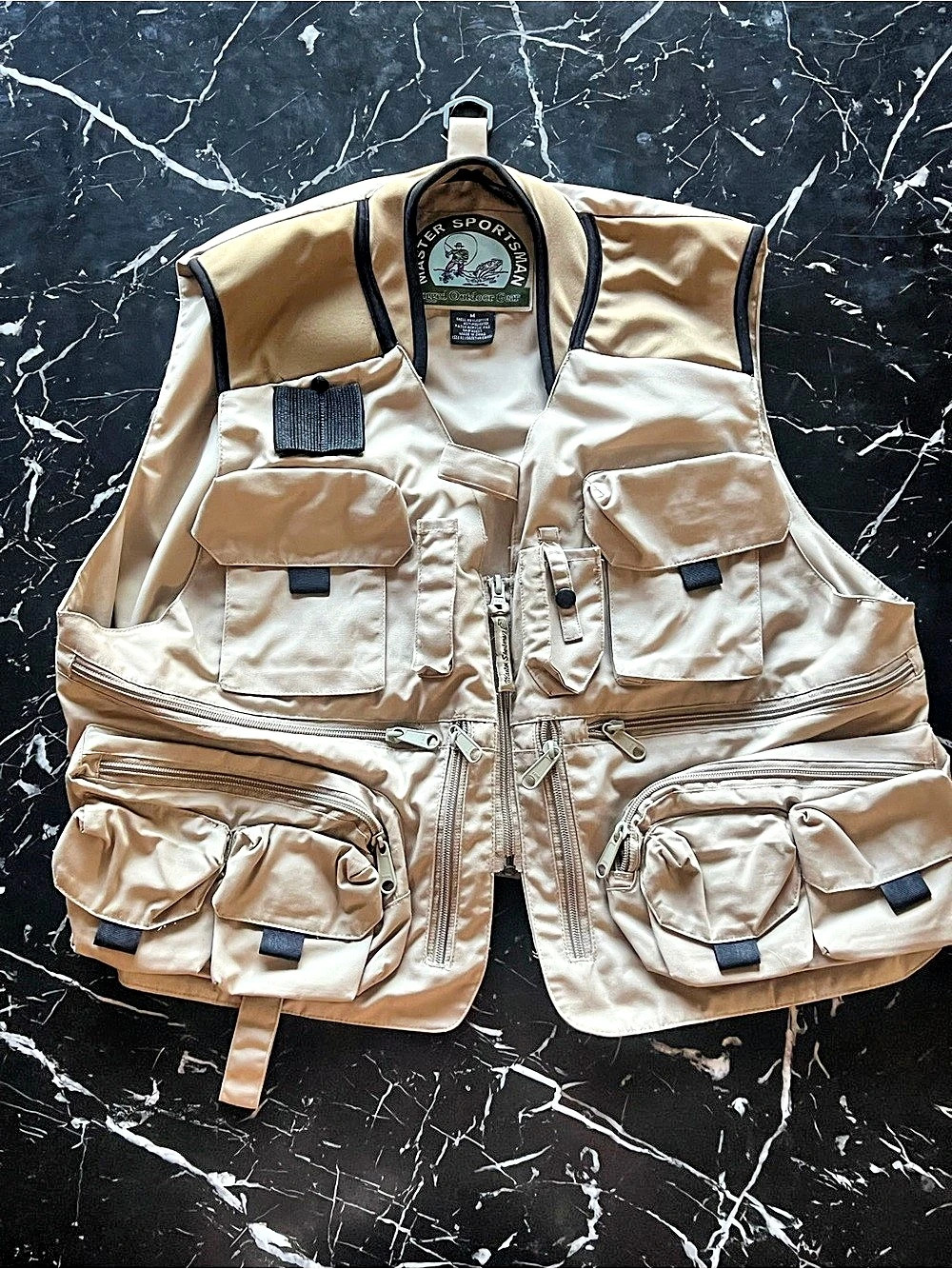 Master Sportsman Rugged Outdoor Gear Multi-Pocket Fishing Vest Fishing Vest Tan